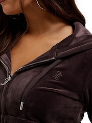 Marrón - Sudadera con capucha con cremallera de Juicy Couture - Imagen 3 de 5