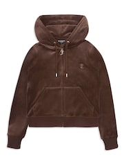 Marrón - Sudadera con capucha con cremallera de Juicy Couture - Imagen 4 de 5