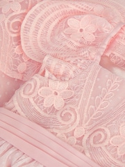 Monsoon Pink Baby Isabel Lace Tiered Party Dress - Image 2 of 2