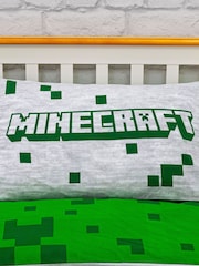 Character White Minecraft Pixels Single Duvet Set - Image 3 of 3