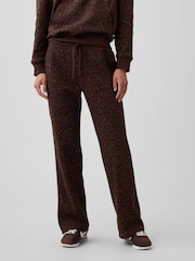 Gap Brown Leopard Logo Straight Joggers - Image 1 of 5