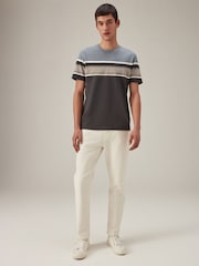 Blue/Neutral Block 100% Cotton T-Shirt - Image 2 of 7