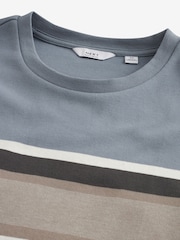Blue/Neutral Block 100% Cotton T-Shirt - Image 6 of 7