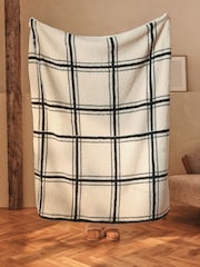 Black & White Borg Check Fleece - Image 3 of 5
