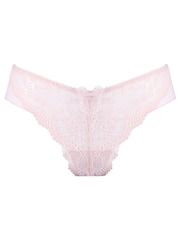 Pour Moi Pink Flora Lace Brazilian Brief Knickers - Image 4 of 5