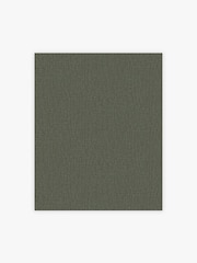 Deep Green Linen Look 10M Wallpaper - Image 3 of 5