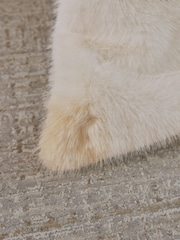 Ivory Loulou Faux Fur Throw - Image 3 of 4
