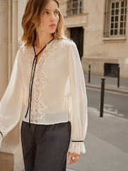 BHOEM Ivory Lace Blouse - Image 1 of 6