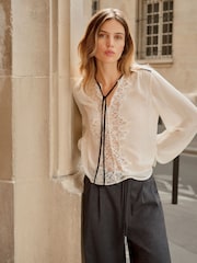 BHOEM Ivory Lace Blouse - Image 3 of 6