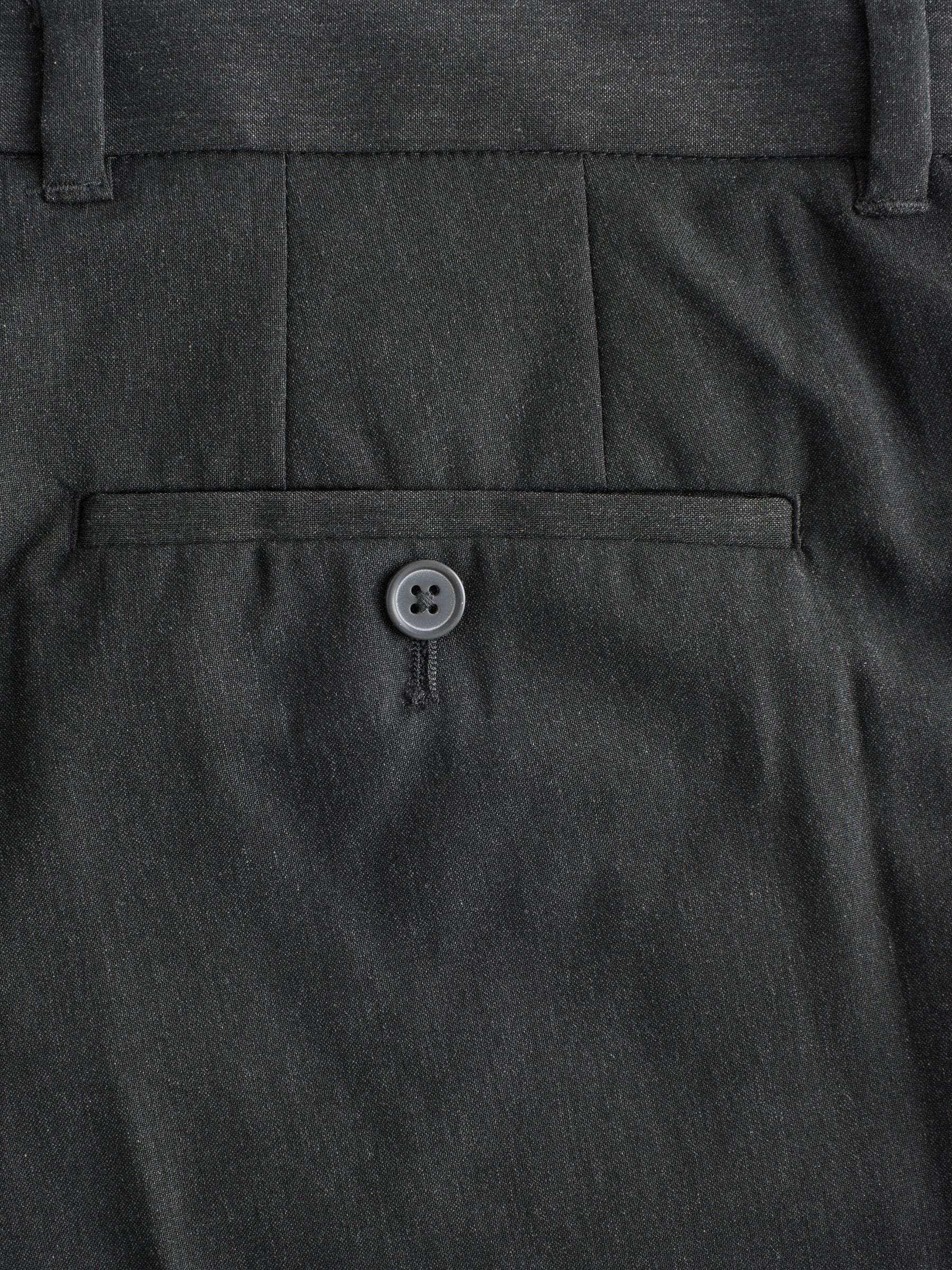 Buy Charcoal Grey Regular Fit Stretch Smart Trousers from Next USA