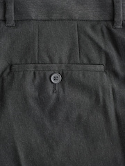 炭灰色 - 常规版型 - 弹力智能长裤 - 10的图像10｝