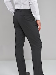 Charcoal Grey Regular Fit Stretch Smart Trousers - Image 4 of 5