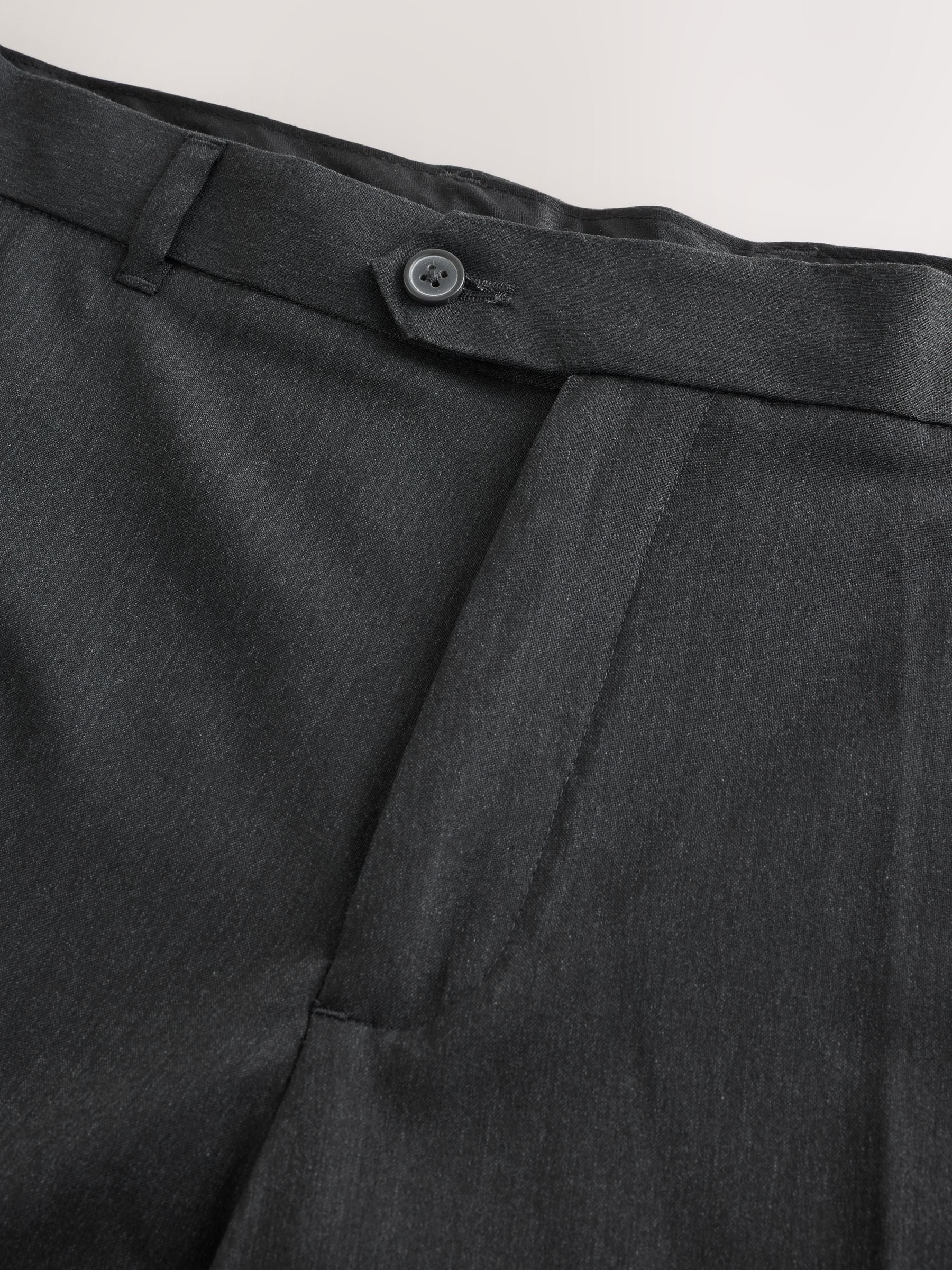 Buy Charcoal Grey Regular Fit Stretch Smart Trousers from Next USA