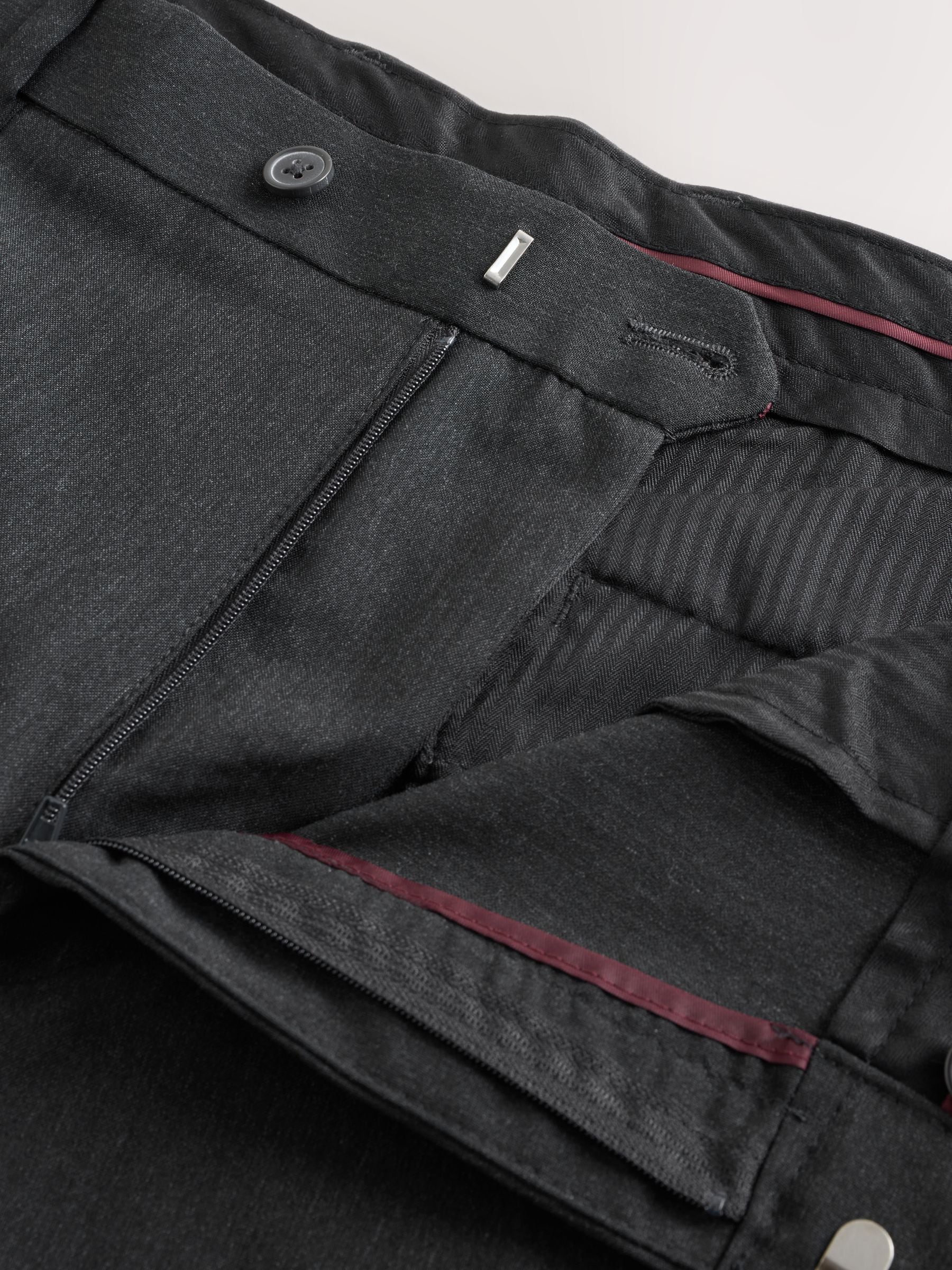 Buy Charcoal Grey Regular Fit Stretch Smart Trousers from Next Germany