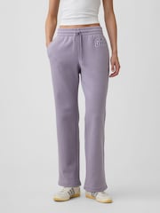 Gap Lilac Purple Logo Straight Joggers - Image 1 of 5
