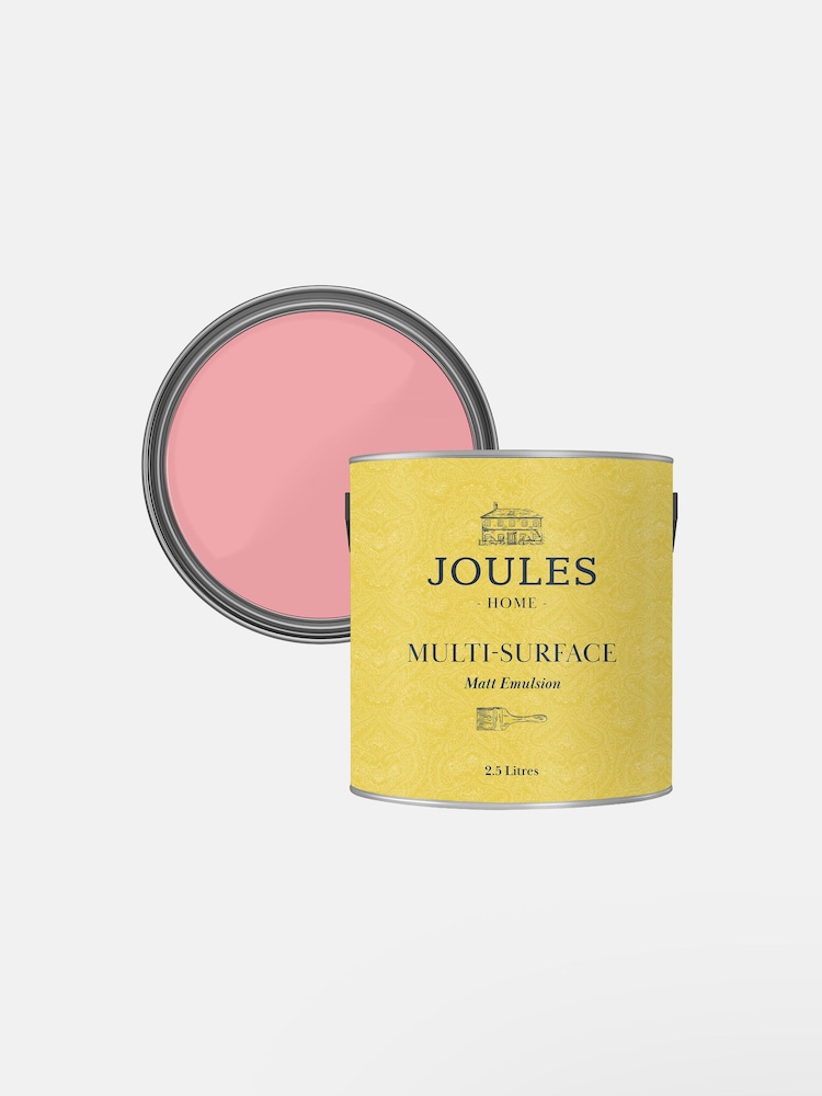 Joules Pink Multi Surface Matt Emulsion Paint - Image 4 of 4 Joules Pink Multi Surface Matt Emulsion Paint - Image 4 of 4