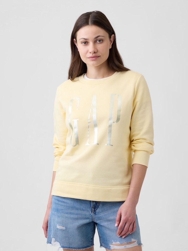 Gap Yellow Relaxed Gap Logo Sweatshirt - Image 1 of 5