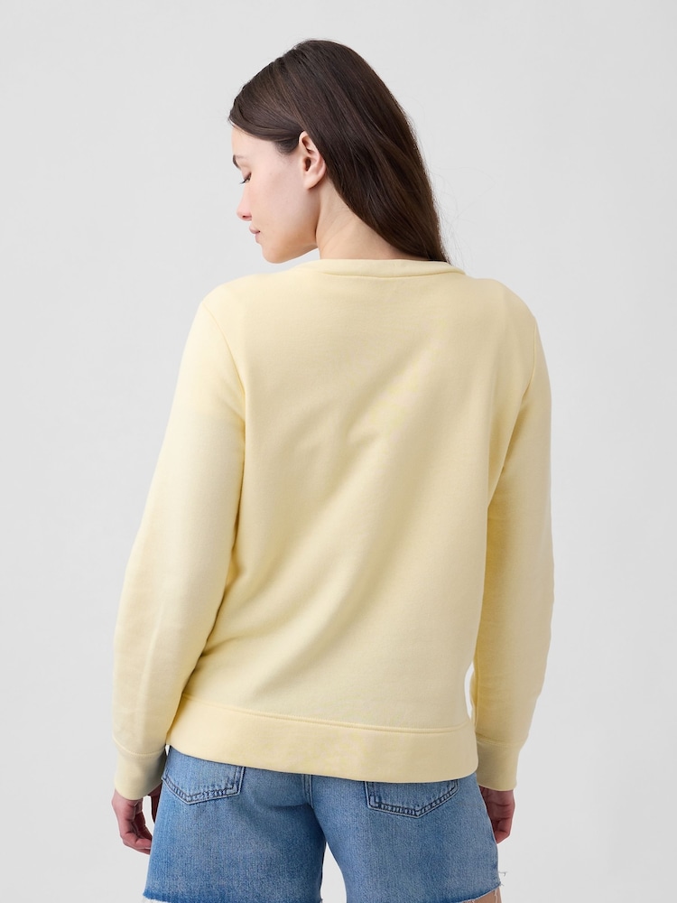 Gap Yellow Relaxed Gap Logo Sweatshirt - Image 2 of 5