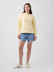 Gap Yellow Relaxed Gap Logo Sweatshirt - Image 3 of 5