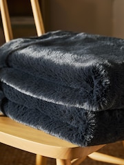 Soft To Touch Plush Faux Fur Throw - Image 4 of 5