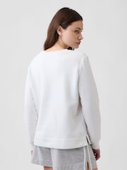Gap White Relaxed Gap Logo Sweatshirt - Image 2 of 5