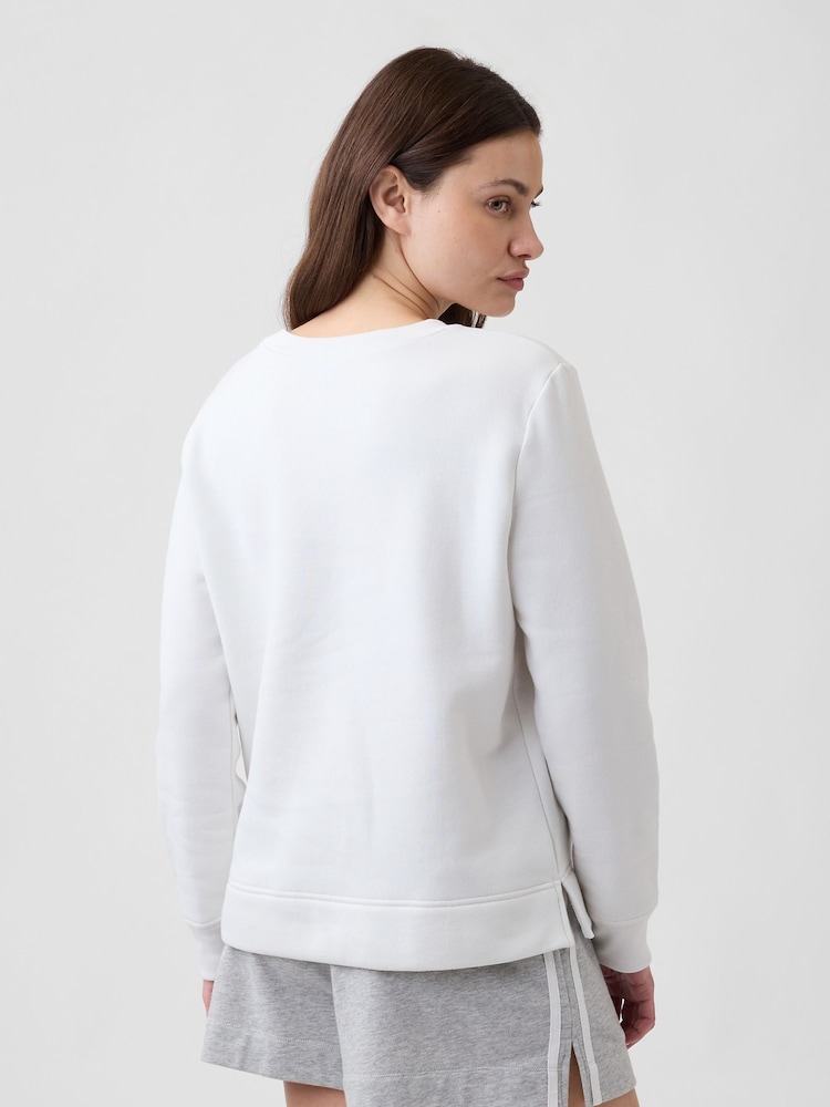Gap White Relaxed Gap Logo Sweatshirt - Image 2 of 5