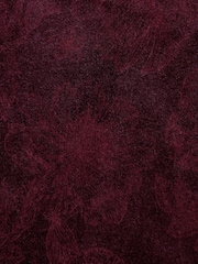 Burgundy Red Floral Slim Printed Velvet Jacket - Image 11 of 11