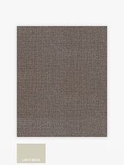 Chocolate Brown Linen Weave 10M Wallpaper - Image 3 of 4