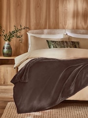 Brown Plush Fleece Throw - Image 1 of 4