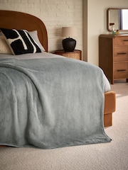 Grey Marshmallow Soft Fleece Throw - Image 1 of 4