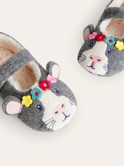 Boden Grey Guinea Pig Slippers - Image 3 of 3