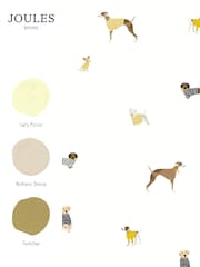 Joules Cream Harbour Dogs Wallpaper - Image 4 of 5