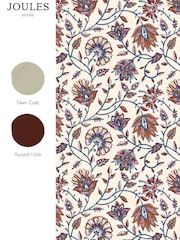 Joules Blue Orange Trailing Indienne Floral 10M Wallpaper - Image 4 of 5