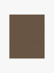 Chocolate Brown Linen Look 10M Wallpaper - Image 3 of 5