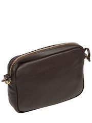 Marrón - Bolso bandolera de piel 'Remi' de Pure Luxuries London - Imagen 4 de 6