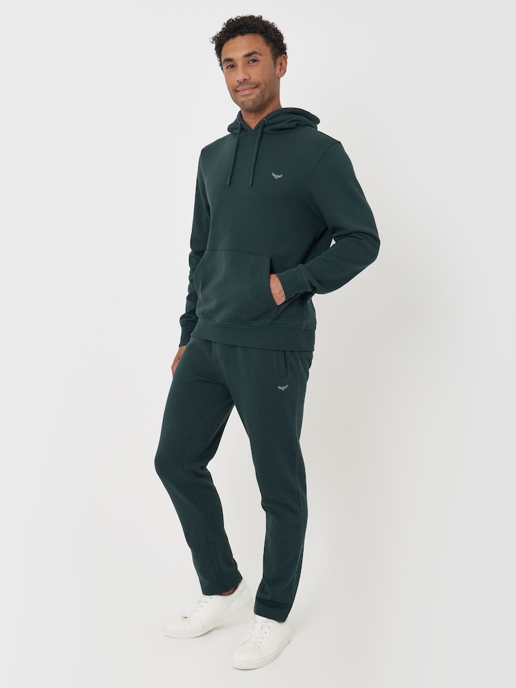 أخضر - Threadbare Cotton Rich Hoodie and Joggers Set - صورة 1 من 5