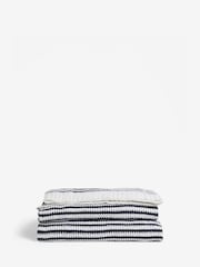 Black/White Iggy Knitted Throw - Image 5 of 5