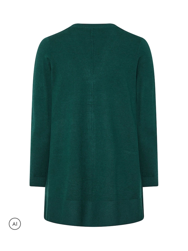 Evans Blue Premium Longline Cardigan - Image 6 of 6 Evans Blue Premium Longline Cardigan - Image 6 of 6
