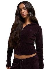 Juicy Couture Red Maya Knit Hoodie - Image 1 of 4