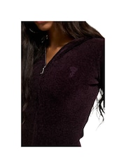 Juicy Couture Red Maya Knit Hoodie - Image 4 of 4