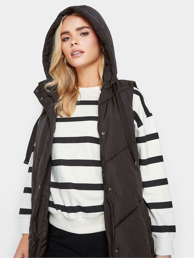 PixieGirl Petite Black Chevron Padded Gilet - Image 4 of 4