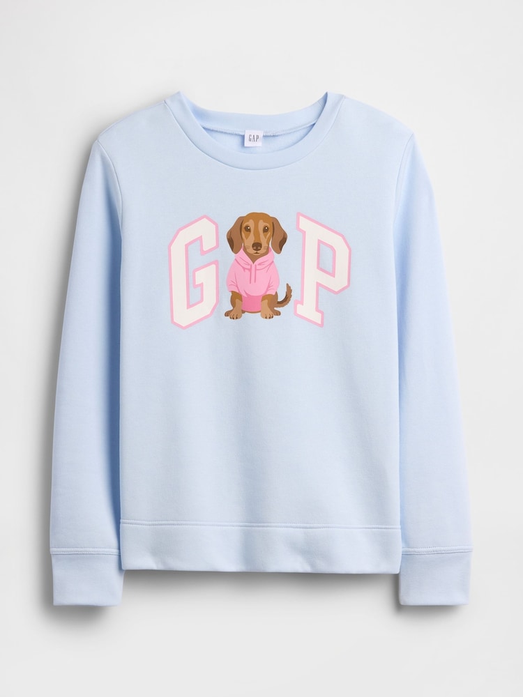 Gap Blue/Pink Relaxed Gap Logo Sweatshirt - Image 5 of 5 Gap Blue/Pink Relaxed Gap Logo Sweatshirt - Image 5 of 5