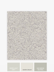 Grey Ditsy Leaf 10M Wallpaper - Image 4 of 5
