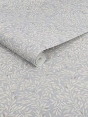 Grey Ditsy Leaf 10M Wallpaper - Image 5 of 5