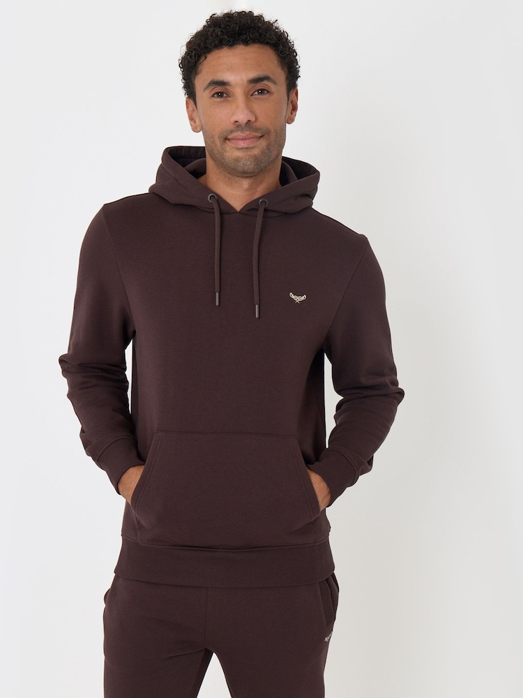 Threadbare Brown Cotton Rich Hoodie and Joggers Set - Image 5 of 5