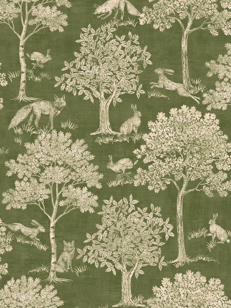 Papel pintado Joules Fox and Hare de 10 m - Imagen 2 de 5