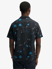 Superdry Black Cabana Print Short Sleeve Shirt - Image 3 of 7