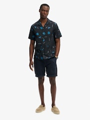 Superdry Black Cabana Print Short Sleeve Shirt - Image 4 of 7