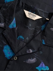 Superdry Black Cabana Print Short Sleeve Shirt - Image 7 of 7