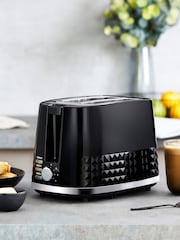 Tower Black Solitaire 2 Slice Toaster - Image 1 of 8